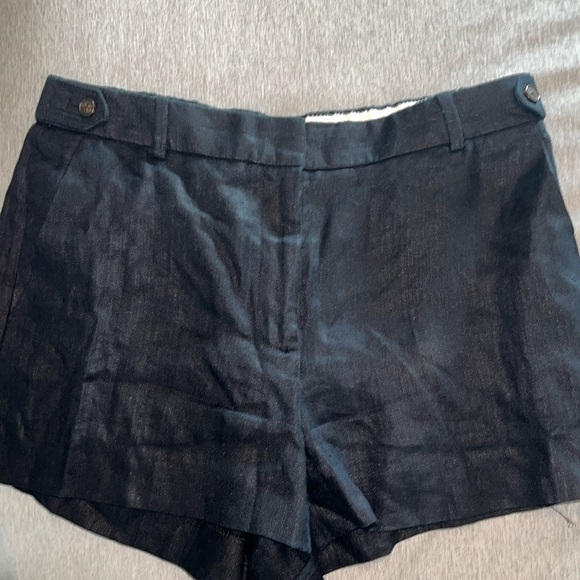 J. Crew linen textured shorts - 100% Linen. Perfect for layering w/ tights. - Picture 1 of 6